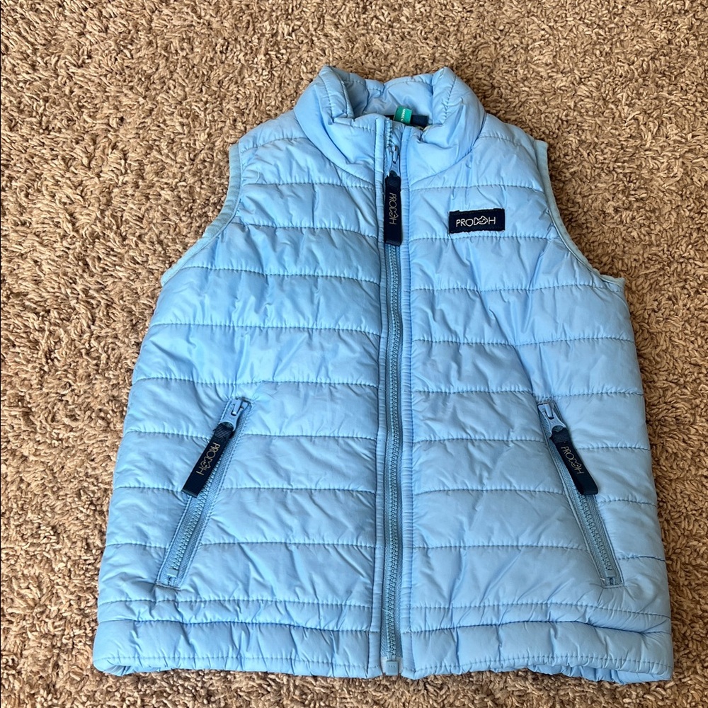 Prodoh Light Blue Quilted Kids Vest - 3T